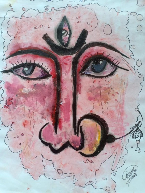 মানবমুখের আবেগ, সৃজনশীলতা ও শিল্পভাবনার প্রকাশ।